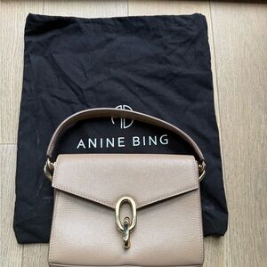 Anine Bing Tan Leather Handbag